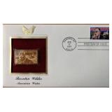 Thornton Wilder American Writer Gold Stamp...