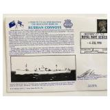 WWII Russian Convoys Royal Naval Signed...