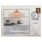H.M Submarine M2 W.H. Alson Signed...