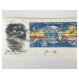 Physics researcher James Van Allen signed cover