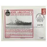 WWII HMS Argonaut Lt W Proctor Signed 50th...