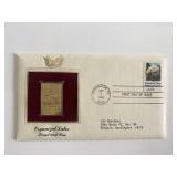 Organized Labor Proud and Free Gold Stamp...