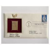 Christmas 1985: Madonna and Child Gold Stamp...