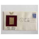 Statue of Liberty: 100th Anniversary Gold Stamp...