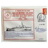 WWII HMS Algerine Tribute Commemorative Cover...