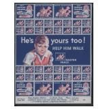Easter Seals Stamp Sheet