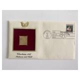 Christmas 1987: Madonna and Child Gold Stamp...