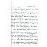 Oklahoma City Bomber Terry Nichols Signed Letter