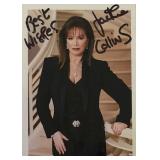 Novelist Jackie Collins signed photo