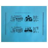 Beatles reproduction concert ticket album prop