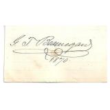 Confederate General G.T. Beauregard Signed...
