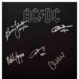 AC/DC Back in Black band signed album