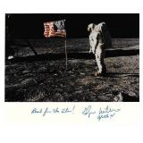 Astronaut Edgar Mitchell signed NASA photograph