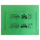 Beatles reproduction concert ticket album prop