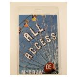 Tim McGraw 2005 All Access Backstage Pass