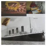 Titanic staircase fragment and signed photo...