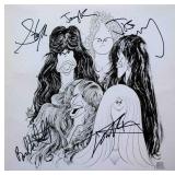 Aerosmith Draw the Line band signed album