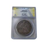 Morgan silver Dollars, Bust half, $1 1862, Trade and Seated Dollars