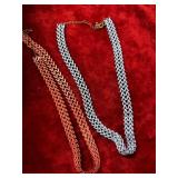 Set of 2 necklaces oneï¿½s pink and oneï¿½s blue