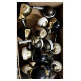 Collection of antique chair wheels