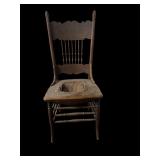 antique pressed back chair