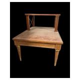 vintage two-tier side table