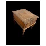 vintage wooden French Provincial style end table