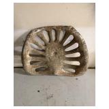 vintage cast iron tractor seat