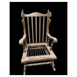 vintage wooden rocking chair