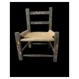 vintage Mexican folk art children's chair