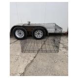 New black large dog kennel