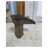 top portion, or head, of an antique cast iron