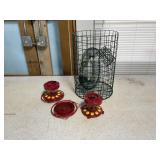 Assorted bird feeders