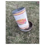 vintage Cyclone Poultry Supplies galvanized feeder