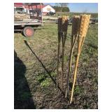 woven bamboo torches