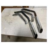 New Harley-Davidson Chrome exhaust /heat shields