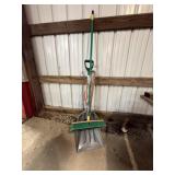 Broom with shovel and assorted misc