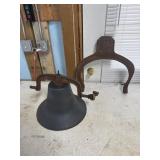 antique cast iron farm or dinner bell