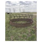 Metal round bale feeder