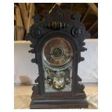 1891 Gilbert Medea walnut parlor clock