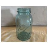 Blue ball ideal perfect mason jar qt no lid