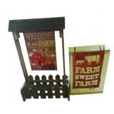 Garden flags with flag stand & planter box