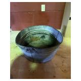Galvanized wash tub