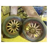 1920s whippet wooden spoke wheels