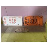 Antique license plates