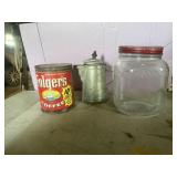 antique coffee jars, coffee server