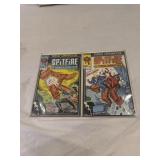 2 Spitfire Marvel New universe comic books