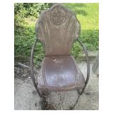 Outdoor metal patio chair