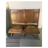 wooden bench seat