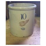 10 gallon red wing union stoneware co. crock